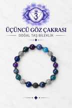 Üçüncü Göz Çakra & Zirkon Aparatlı Bileklik