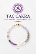 Taç Çakra & Gümüş Kapama Bileklik