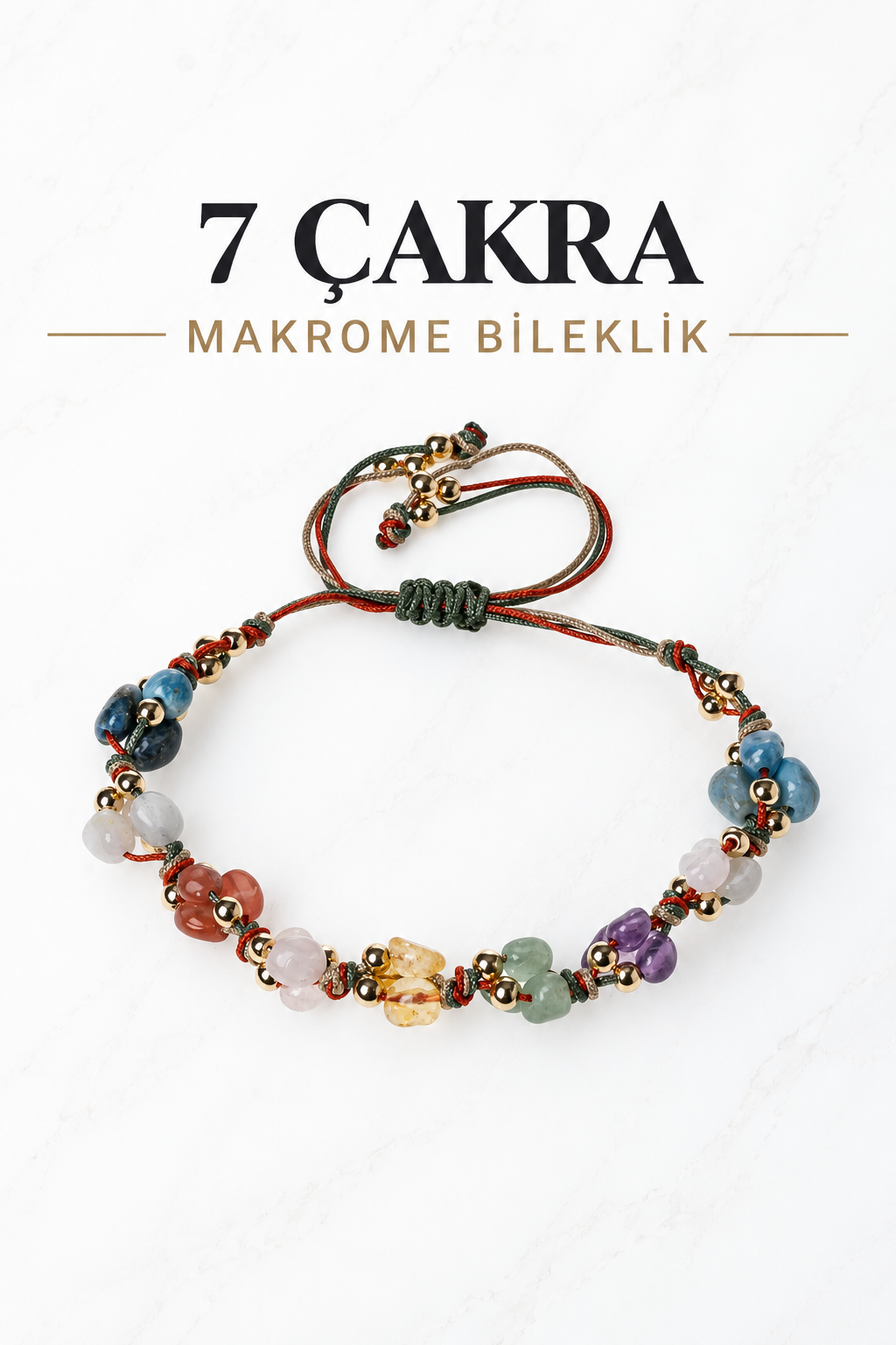 7 Çakra Makrome Bileklik