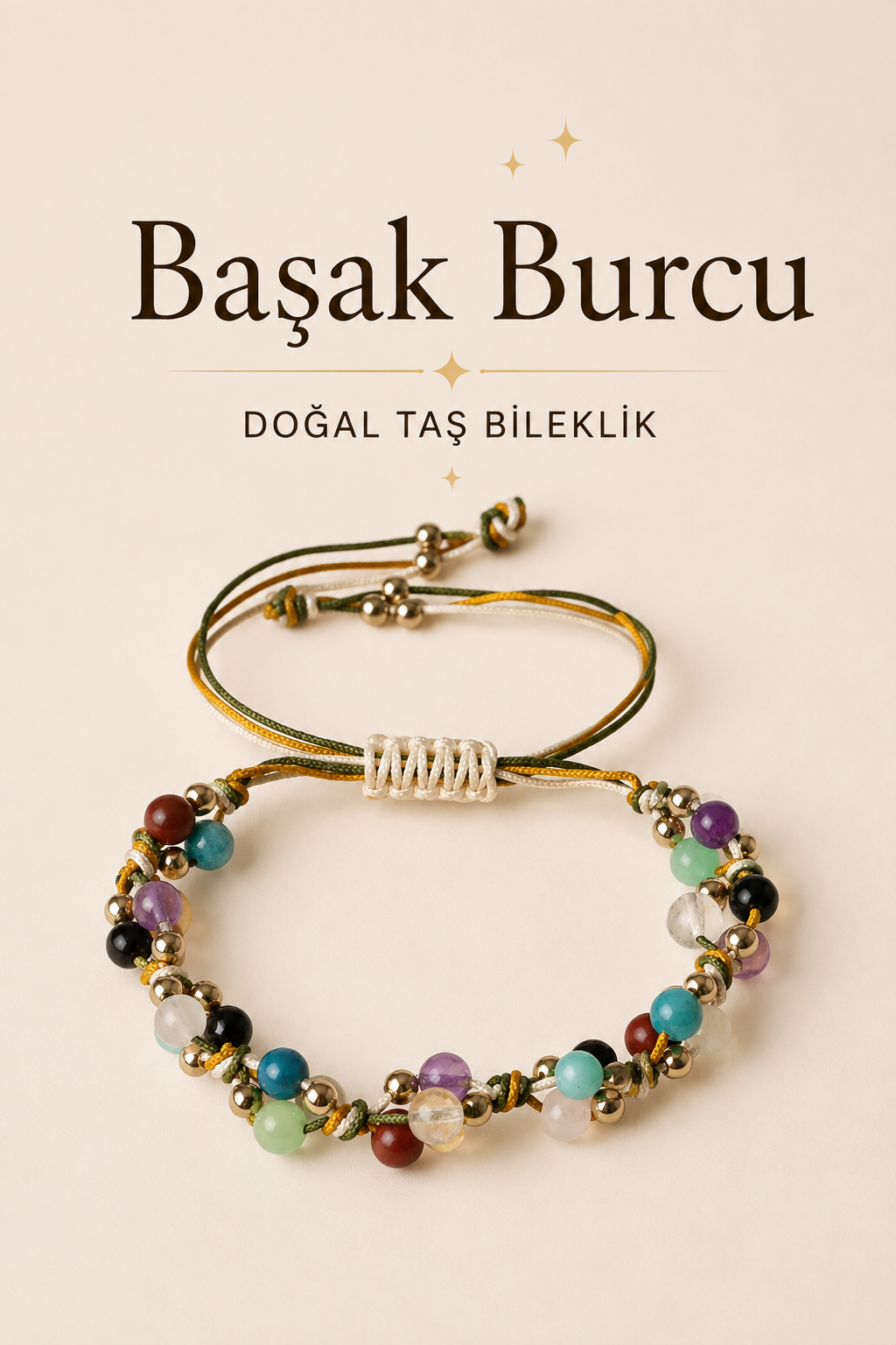 Başak Burcu Makrome Bileklik