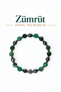 Zümrüt & Gümüş Aparatlı Bileklik