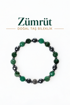 Zümrüt & Gümüş Aparatlı Bileklik