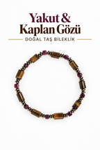 Yakut & Kaplan Gözü Bileklik