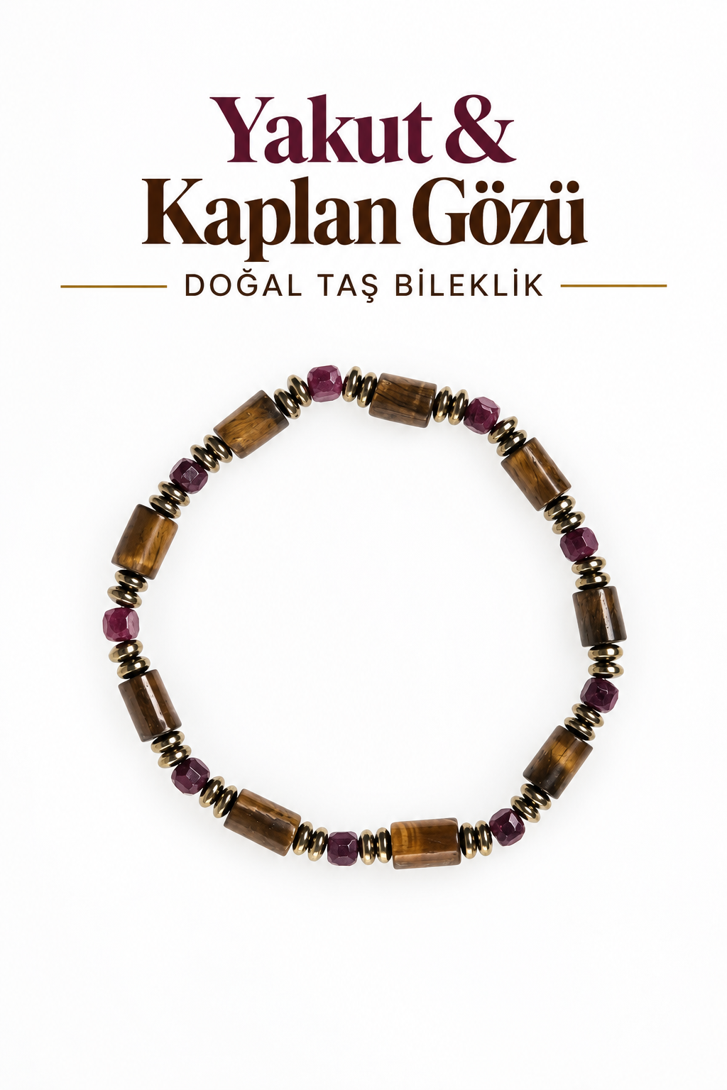 Yakut & Kaplan Gözü Bileklik