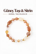 Güneş Taşı & Sitrin Bileklik