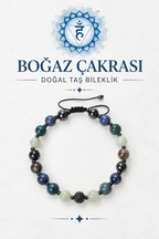 Boğaz Çakra & Zirkon Aparatlı Makrome Bileklik
