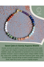 Genel Çakra & Gümüş Kapama Bileklik — görsel 1