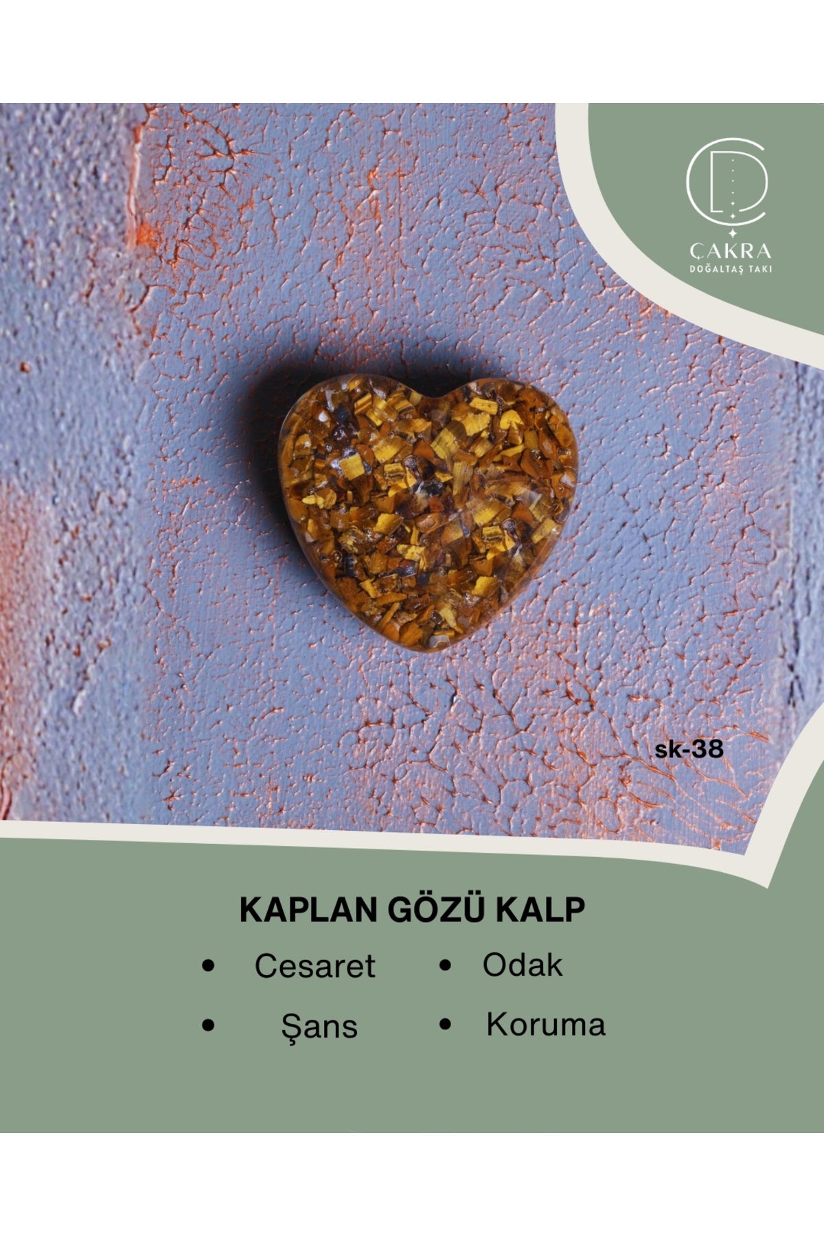 Kaplan Gözü Kalp Obje — görsel 1