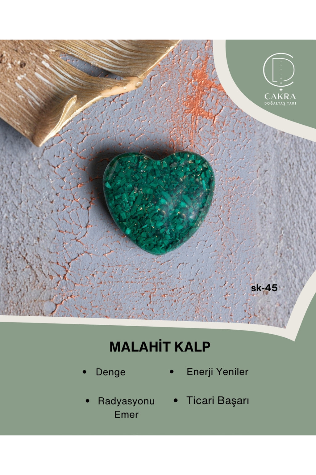 Malahit Kalp — görsel 1