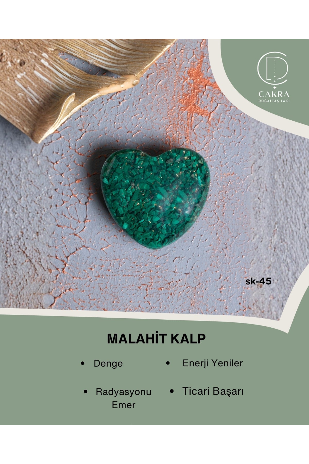 Malahit Kalp — görsel 1