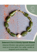 Zebercet & İnci & Gümüş Aparatlı Bileklik — görsel 1