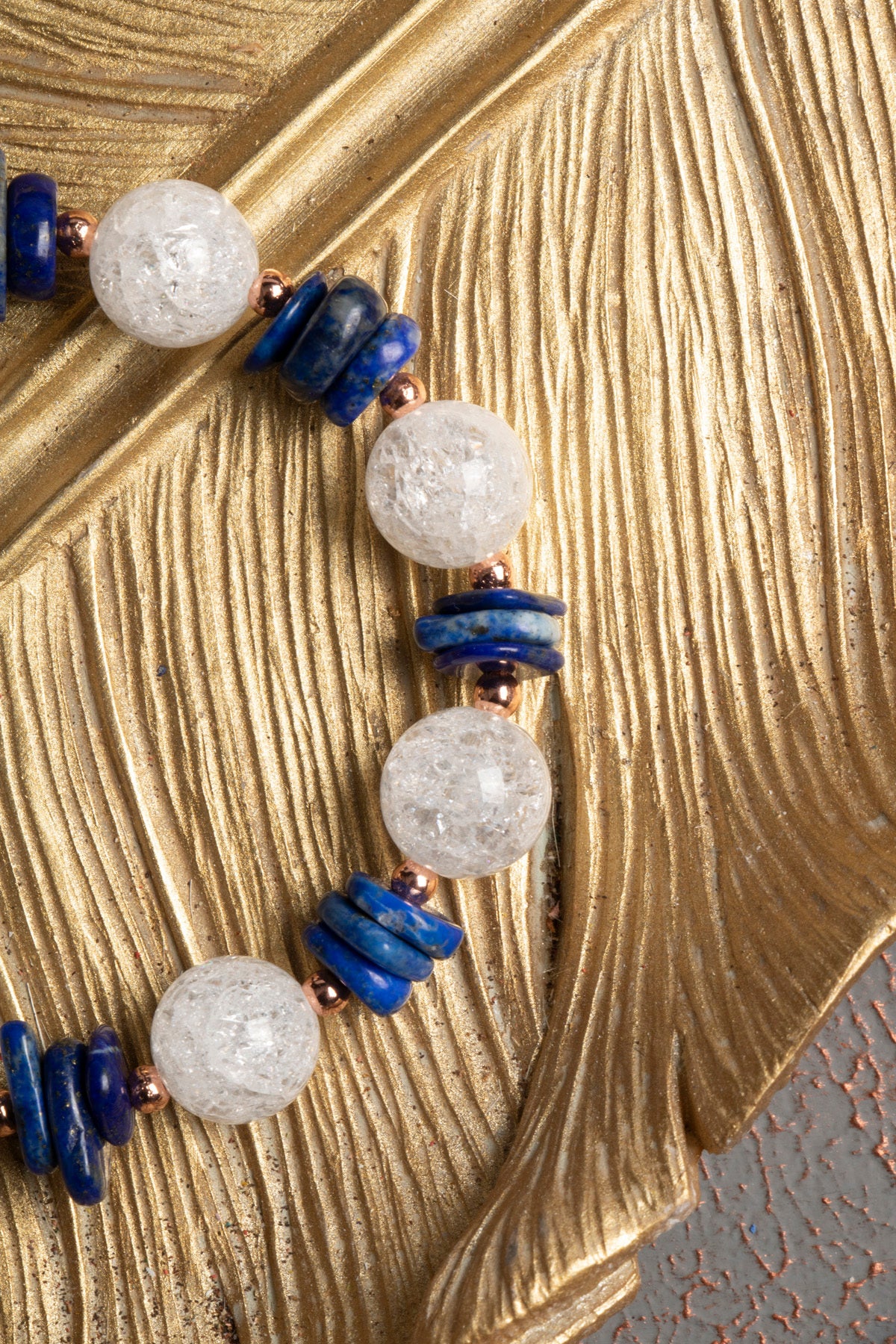 Sertifikalı Doğal Necef, Lapis Lazuli ve Hematit Taşı Bileklik — görsel 4