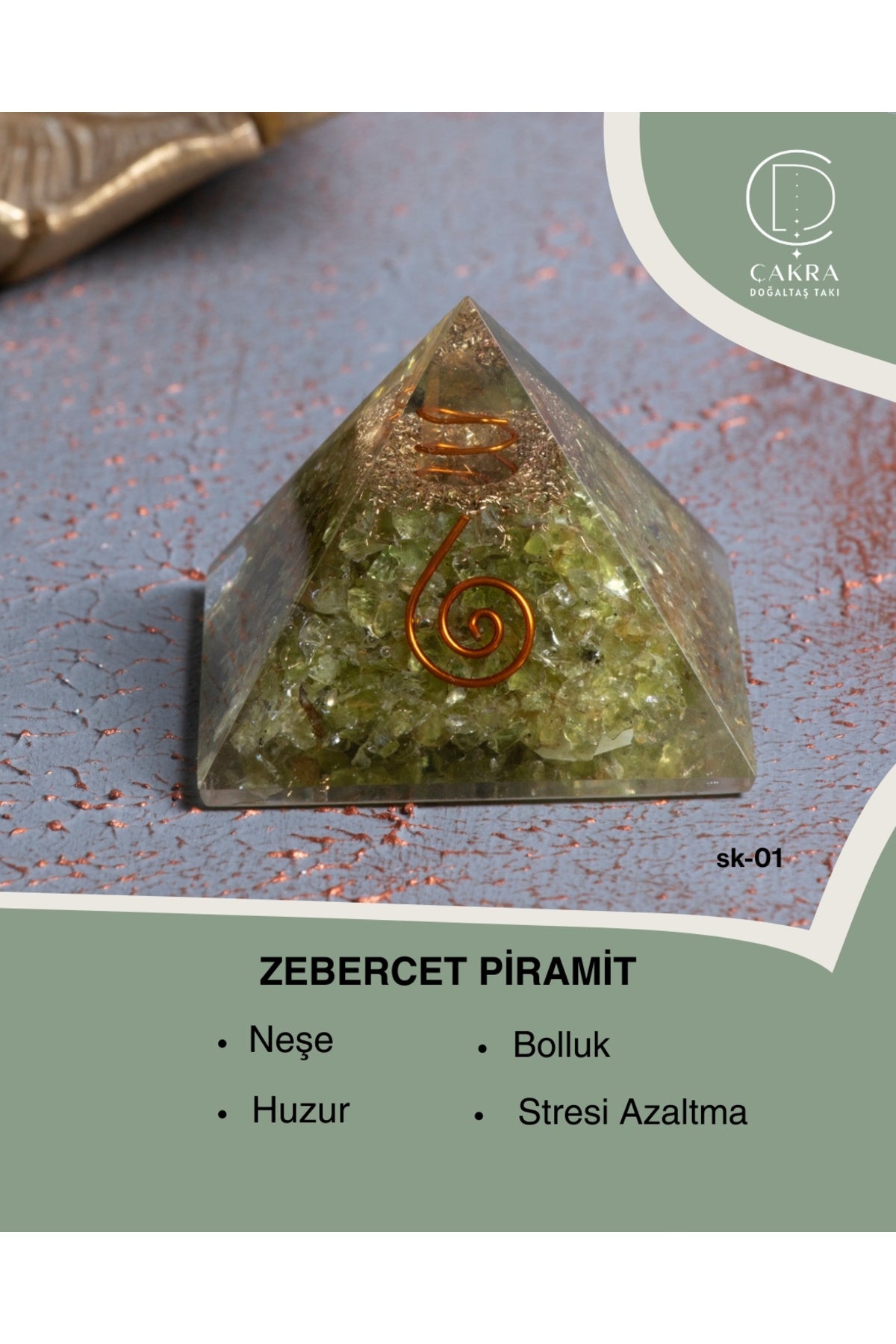 Sertifikalı Zebercet Piramit — görsel 1