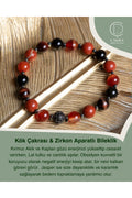 Kök Çakrası & Zirkon Aparatlı Bileklik — görsel 1