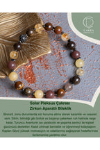 Solar Pleksus Çakrası & Zirkon Aparatlı Bileklik — görsel 1