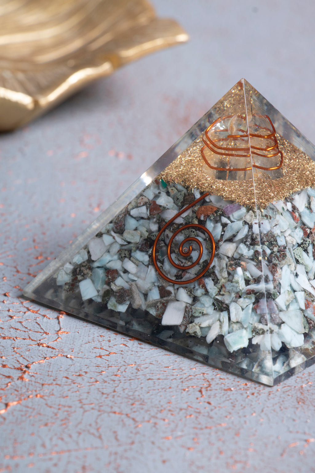 Sertifikalı Larimar Piramit — görsel 4