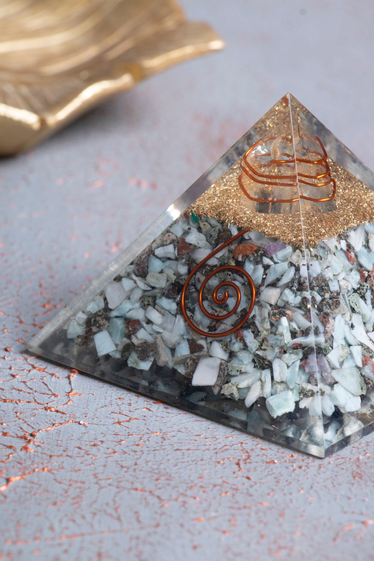 Sertifikalı Larimar Piramit — görsel 4