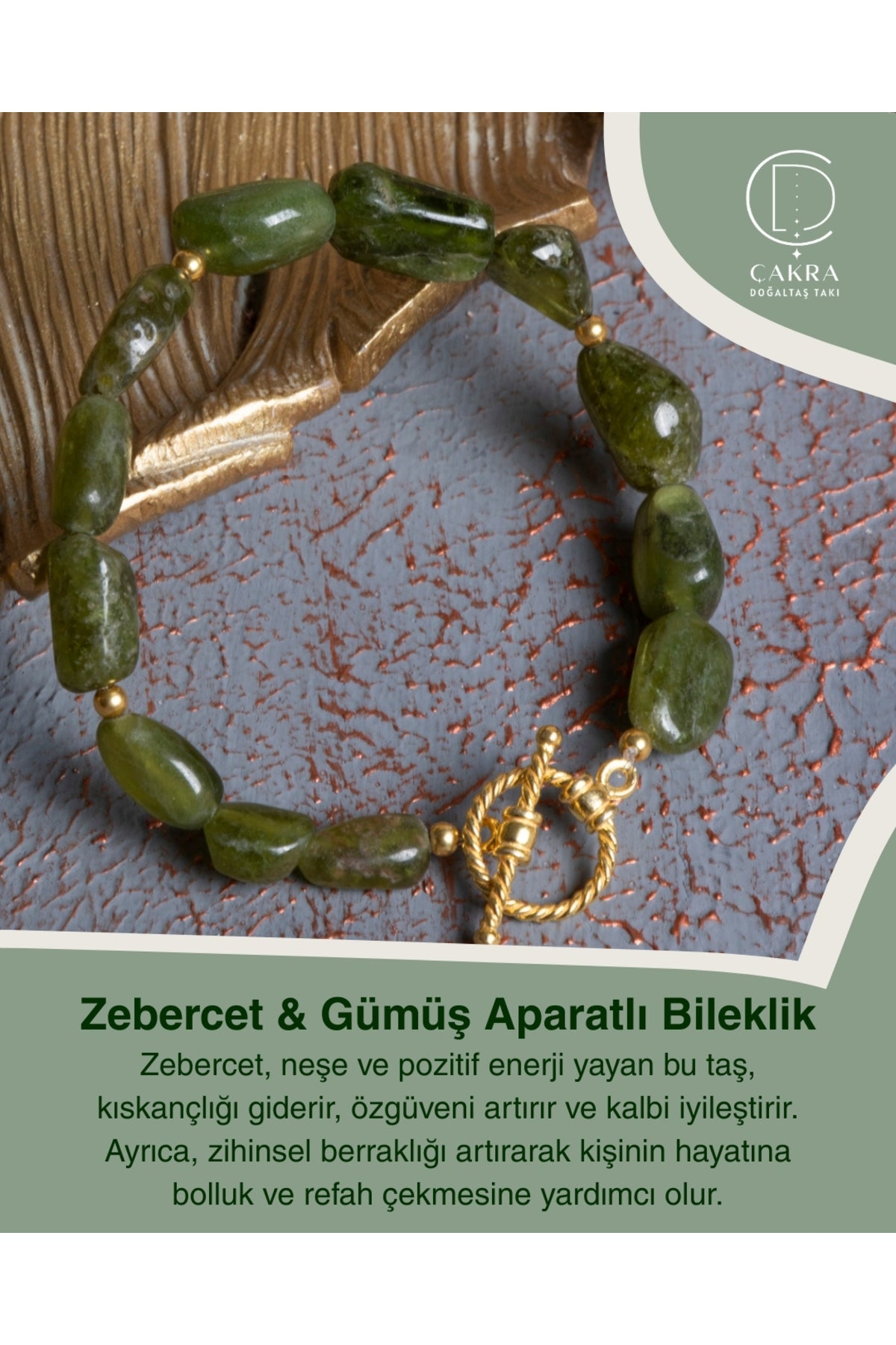 Zebercet & Gümüş Aparatlı Bileklik — görsel 1