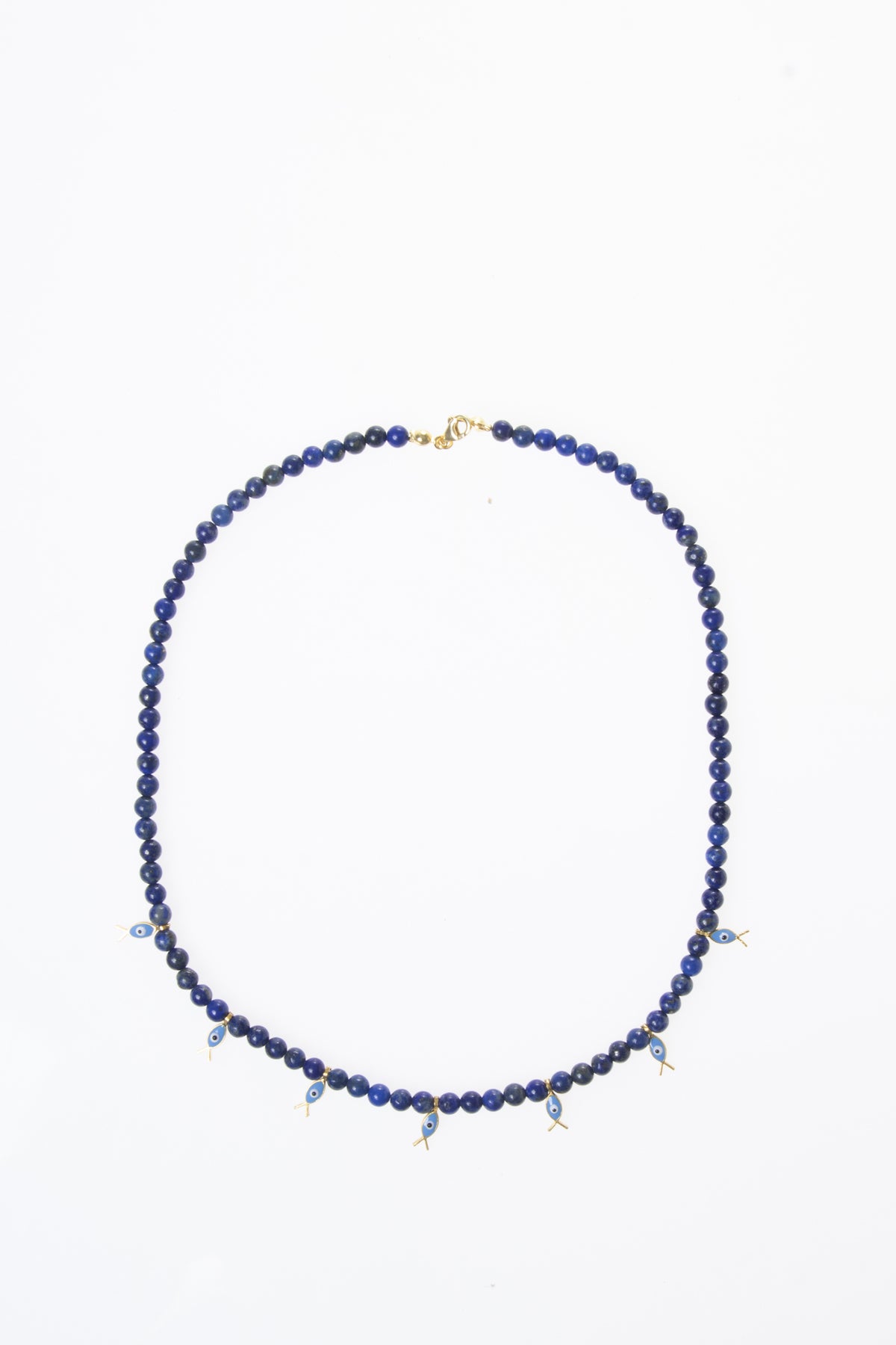 Lapis Lazuli & Gümüş Aparatlı Kolye — görsel 6