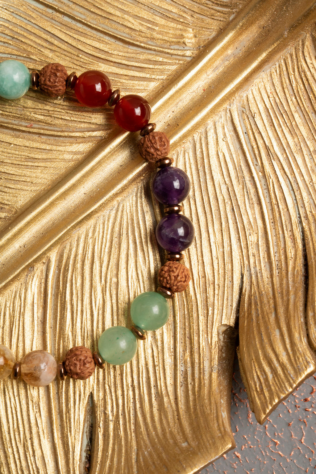 Sertifikalı Doğal Aventurin, Lapis Lazuli, Akik, Amazonit, Sitrin, Apatit ve Jasper Taşı Bileklik — görsel 3