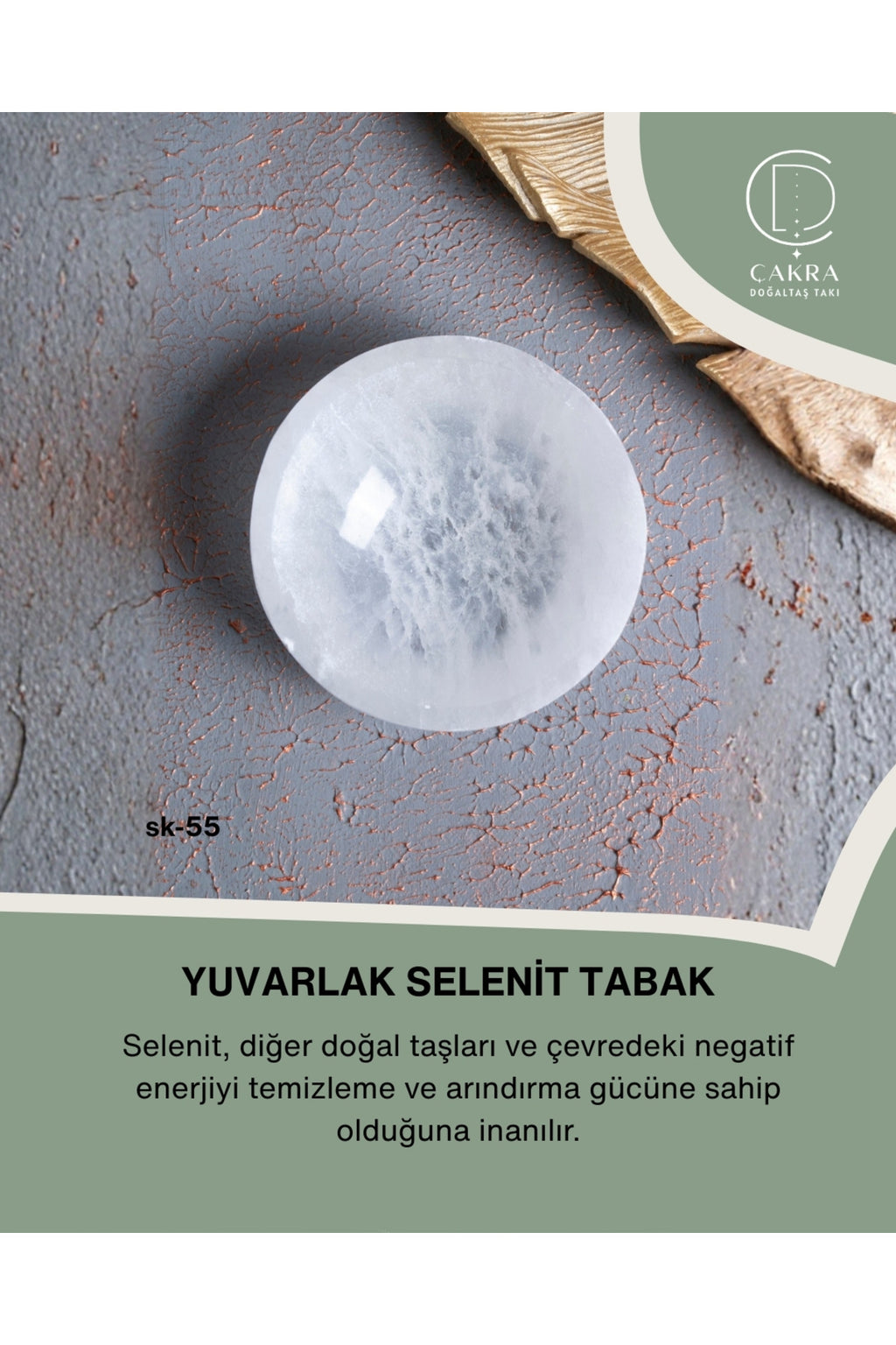 Yuvarlak Selenit Tabak no.2 — görsel 1