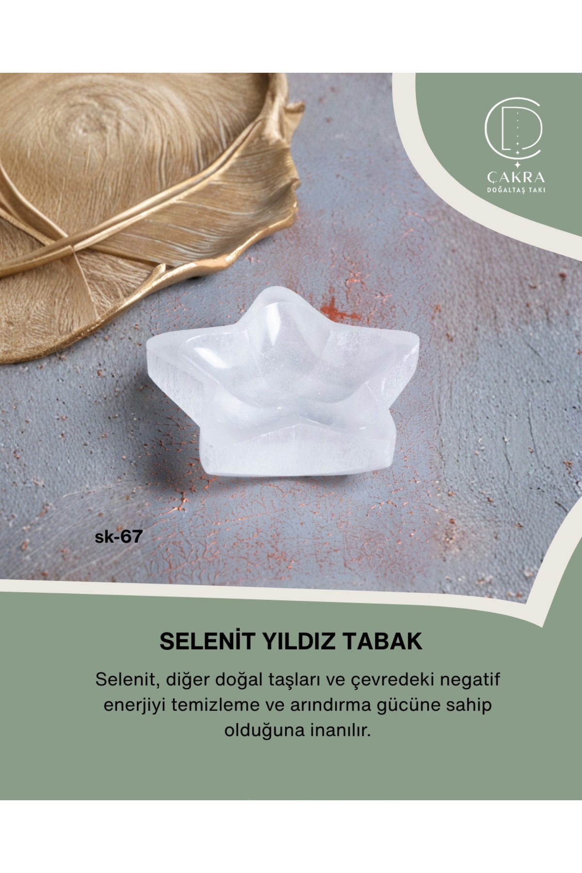 Selenit Yıldız Tabak — görsel 1