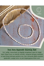 İnci Ara Aparatlı Gümüş Set — görsel 1