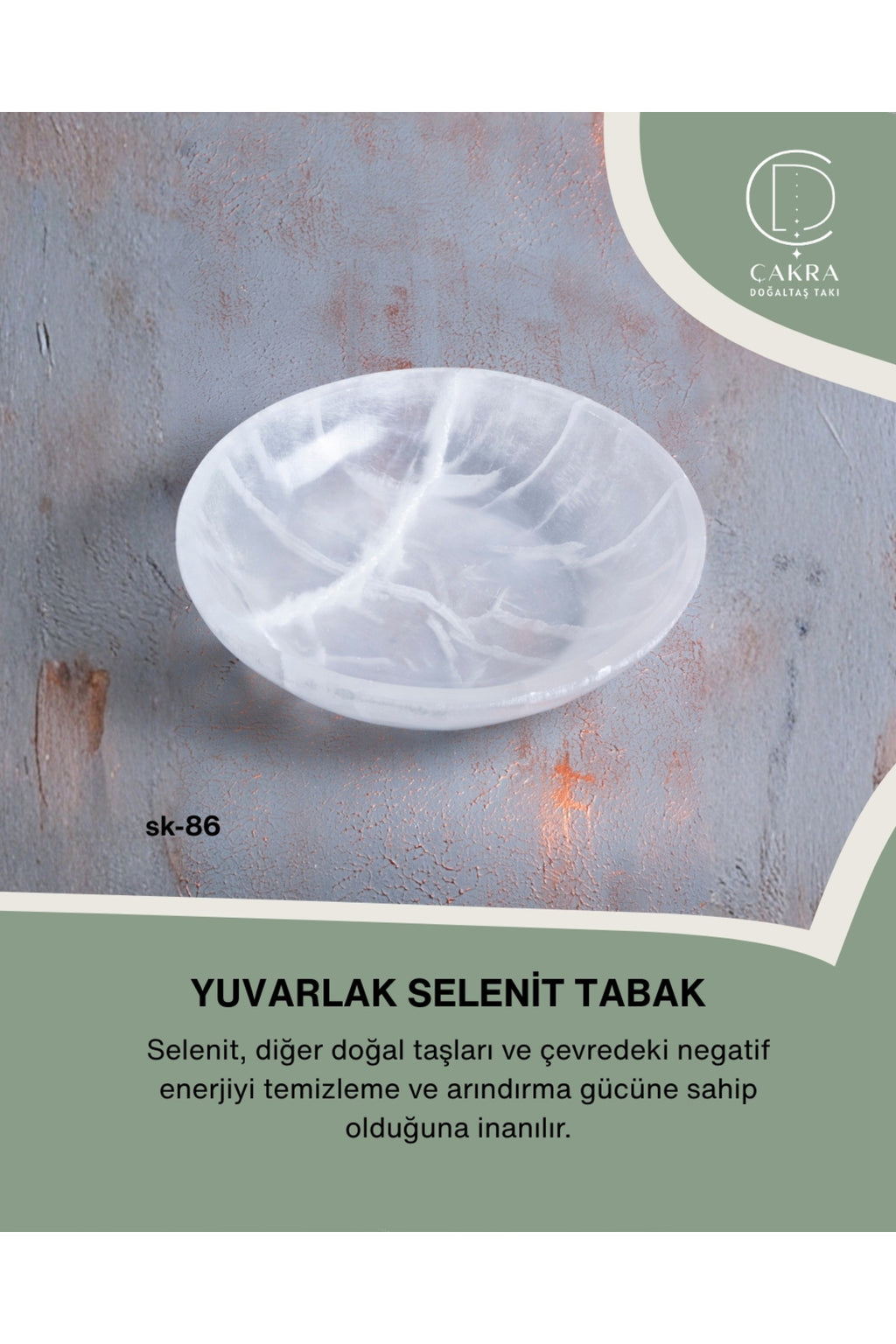 Yuvarlak Selenit Tabak no.6 — görsel 1