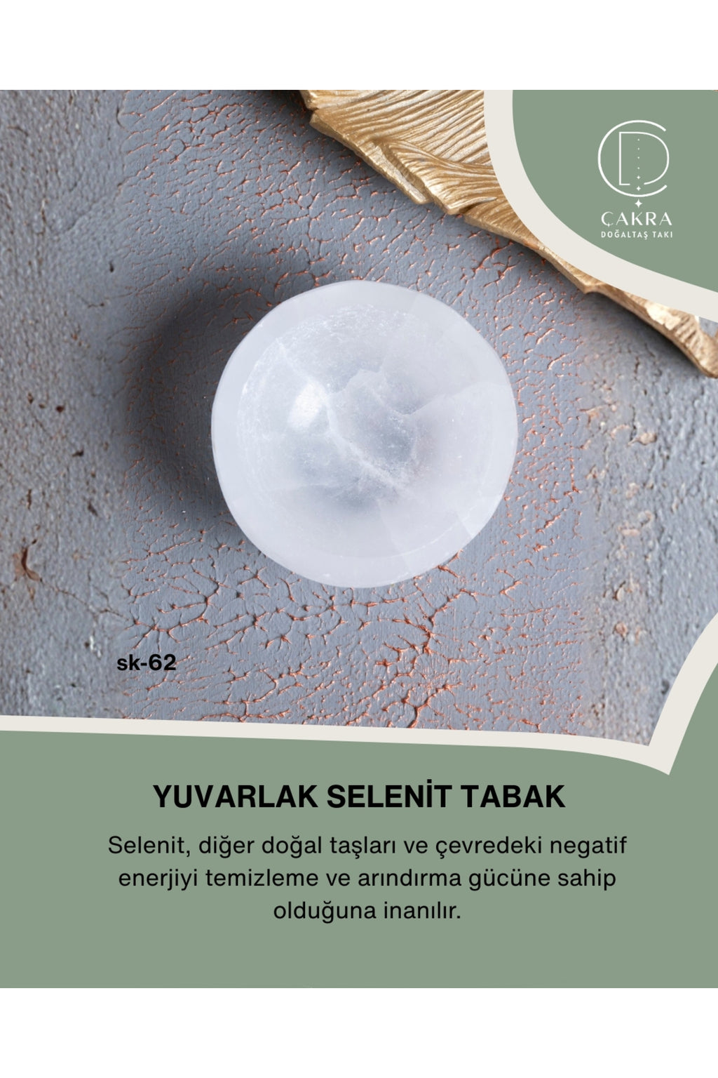 Selenit Yuvarlak Tabak no.1 — görsel 1