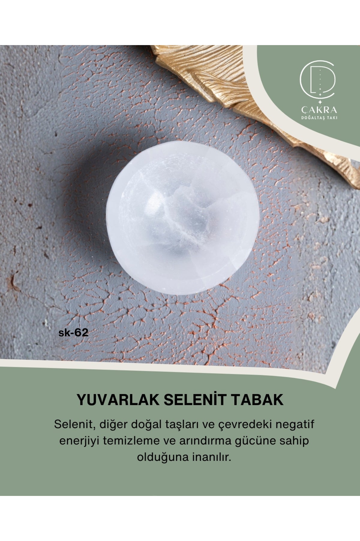 Selenit Yuvarlak Tabak no.1 — görsel 1
