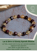 Lal & Sitrin & Gümüş Aparatlı Bileklik — görsel 1