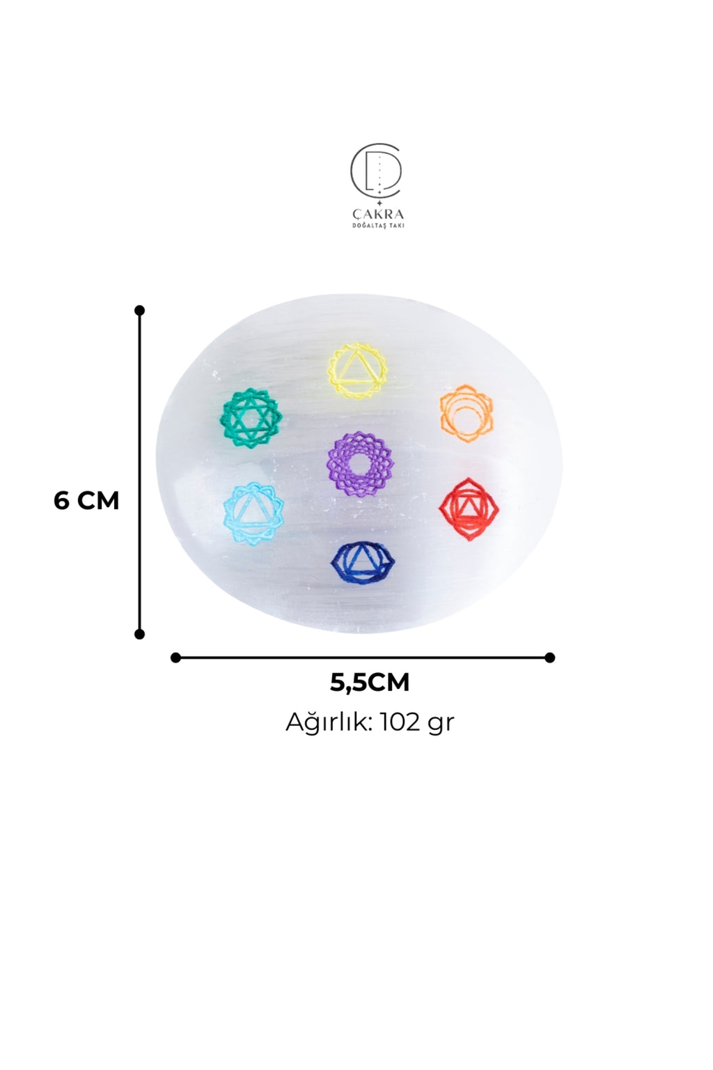 Çakra Sembollü Selenit Sabun — görsel 6