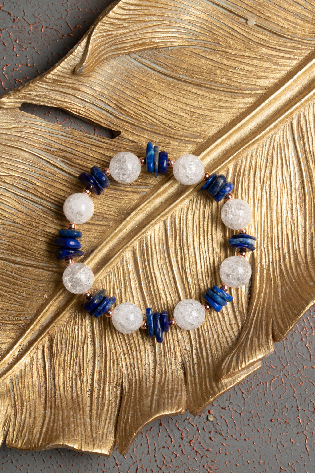 Sertifikalı Doğal Necef, Lapis Lazuli ve Hematit Taşı Bileklik — görsel 3