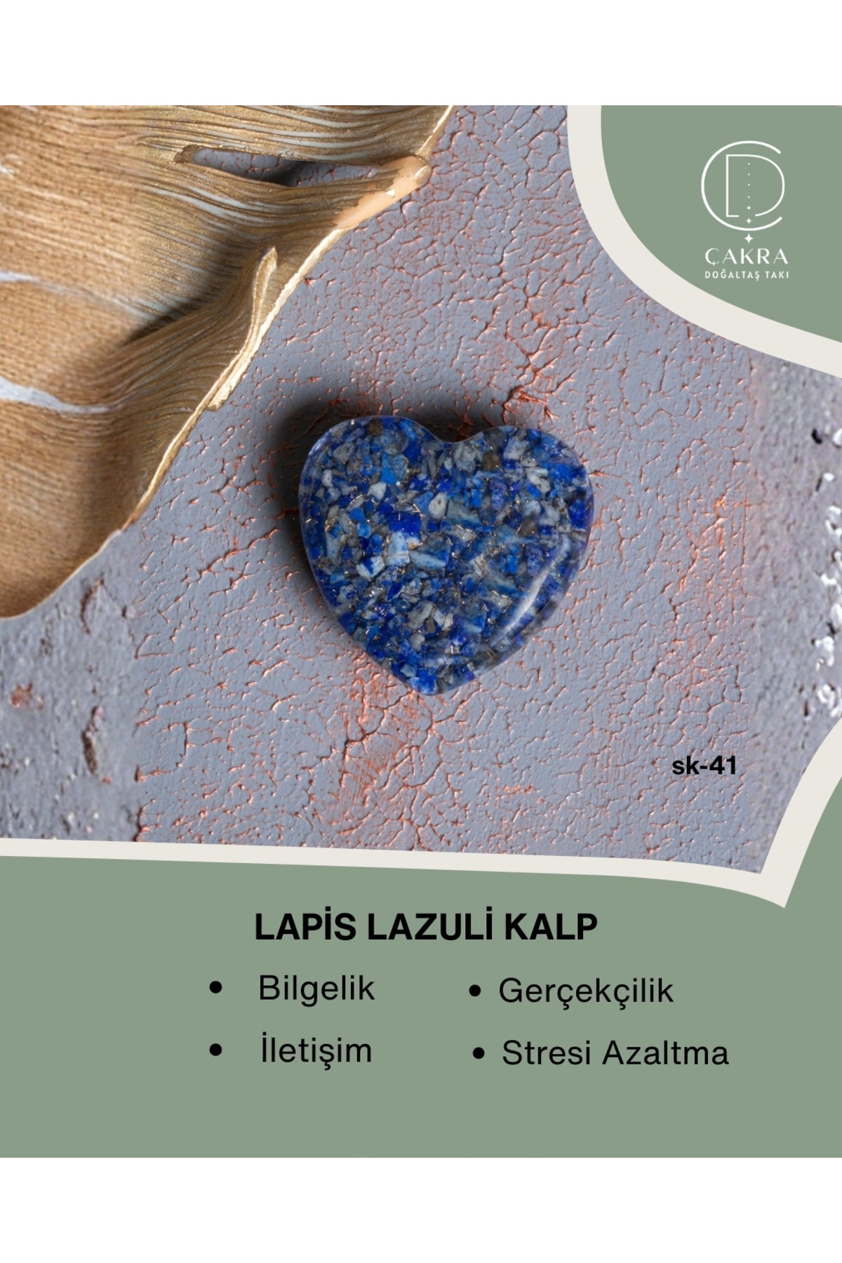 Lapis Lazuli Kalp — görsel 1