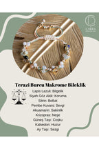 Terazi Burcu Makrome Bileklik — görsel 1