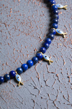 Lapis Lazuli & Gümüş Aparatlı Kolye — görsel 4