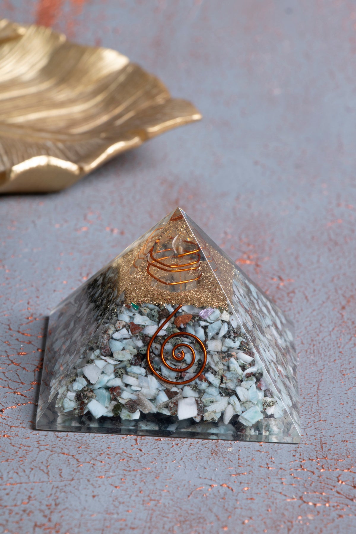 Sertifikalı Larimar Piramit — görsel 2