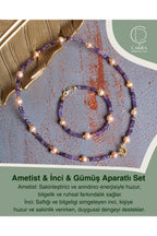 Ametist & İnci & Gümüş Aparatlı Set — görsel 1