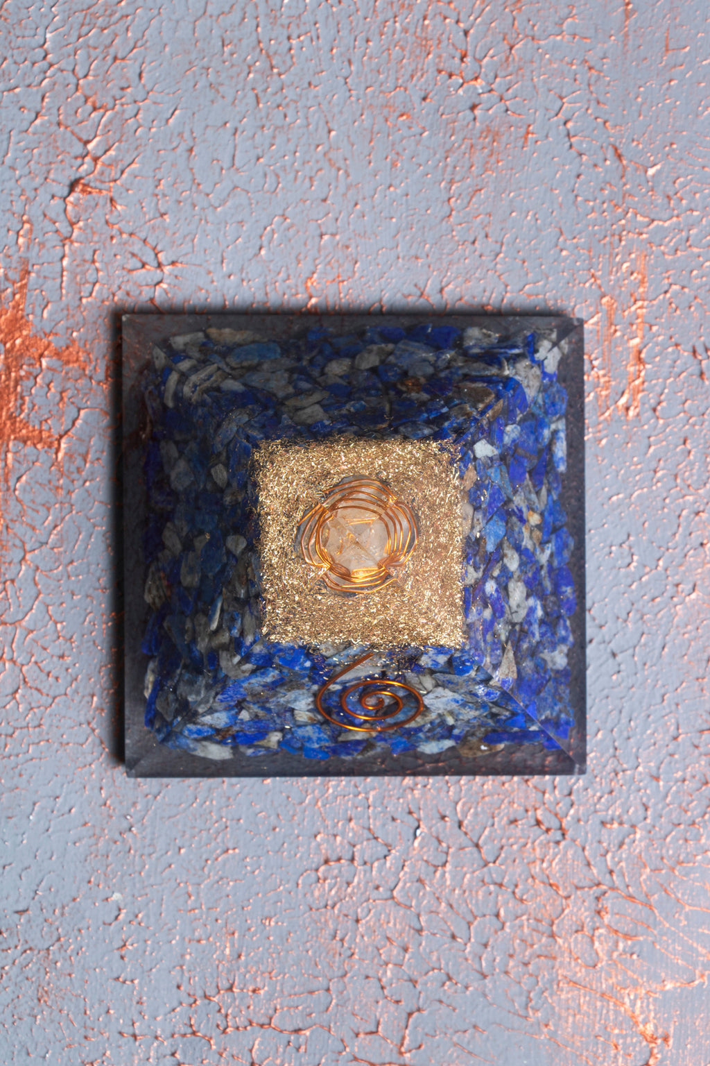 Lapis Lazuli Piramit Obje — görsel 5