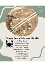 Yengeç Burcu Makrome Bileklik — görsel 1