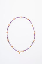 Ametist & İnci & Gümüş Aparatlı Kolye — görsel 7