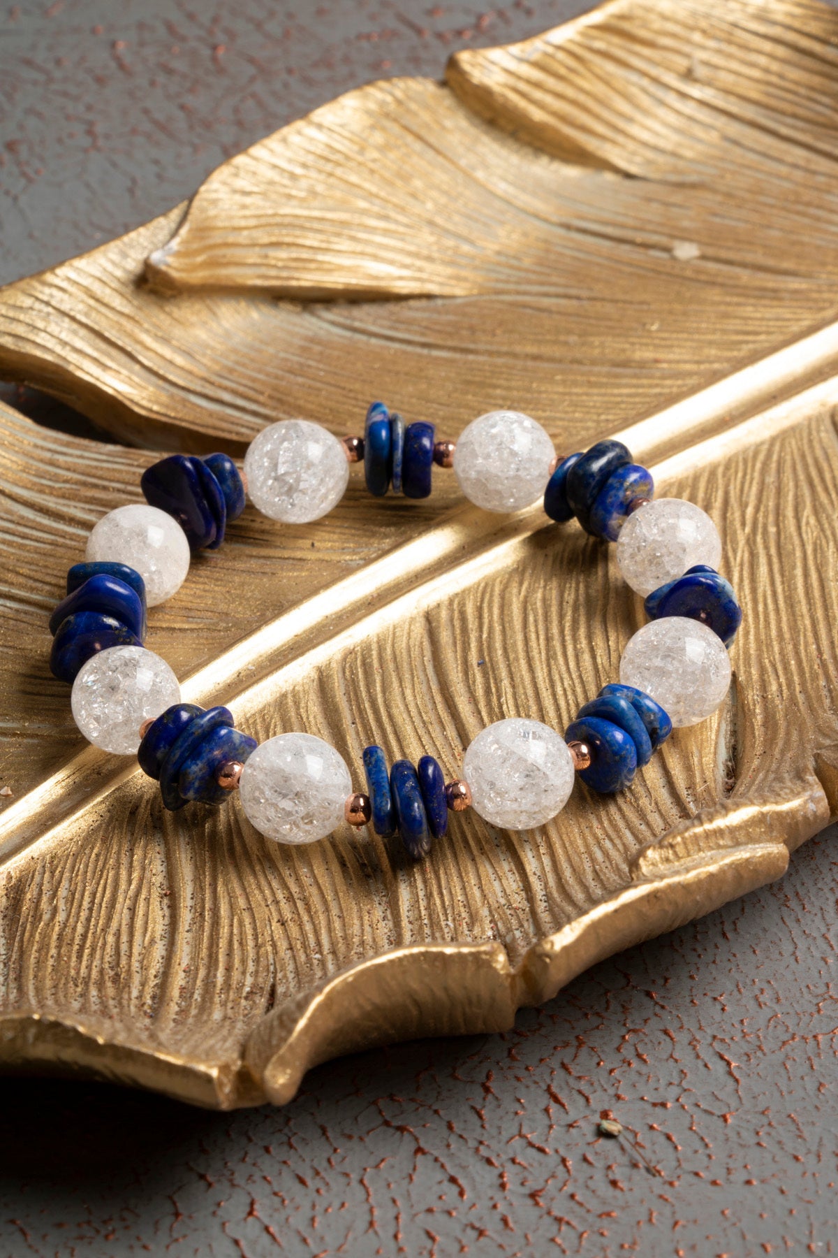Sertifikalı Doğal Necef, Lapis Lazuli ve Hematit Taşı Bileklik — görsel 1