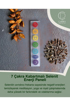 7 Çakra Kabartmalı Selenit Enerji Paneli — görsel 1