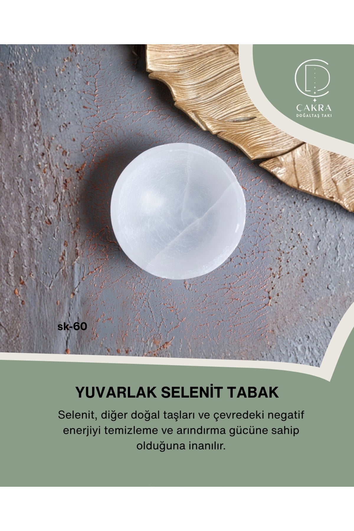 Selenit Yuvarlak Tabak no.3 — görsel 1