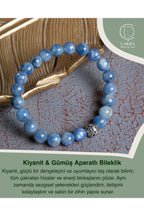 Kiyanit & Gümüş Aparatlı Bileklik — görsel 1