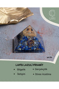 Lapis Lazuli Piramit Obje — görsel 1