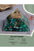 Sertifikalı Malahit Piramit — görsel 1