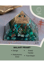 Sertifikalı Malahit Piramit — görsel 1