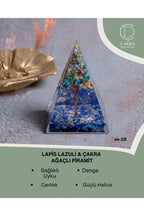 Lapis Lazuli & Çakra Ağaçlı Piramit — görsel 1