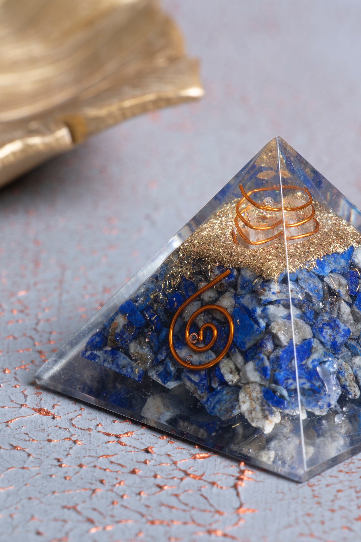 Sertifikalı Lapis lazuli Piramit — görsel 4